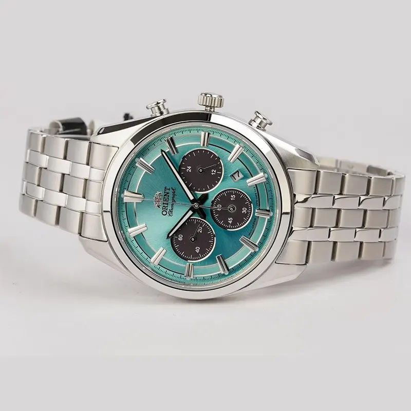 Orient Contemporary Solar Quartz Ice Blue Panda Men's Watch- RA-TX0304L